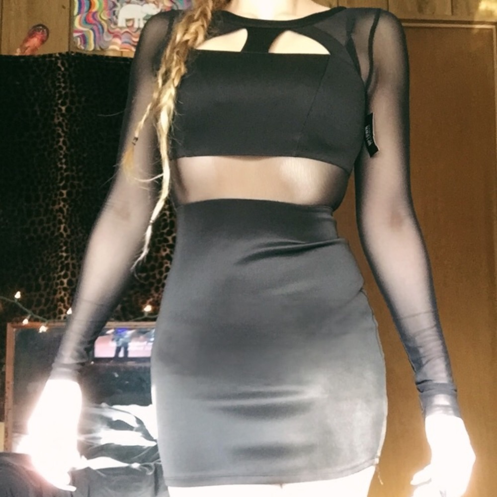 Strap /see through dress “material girl”